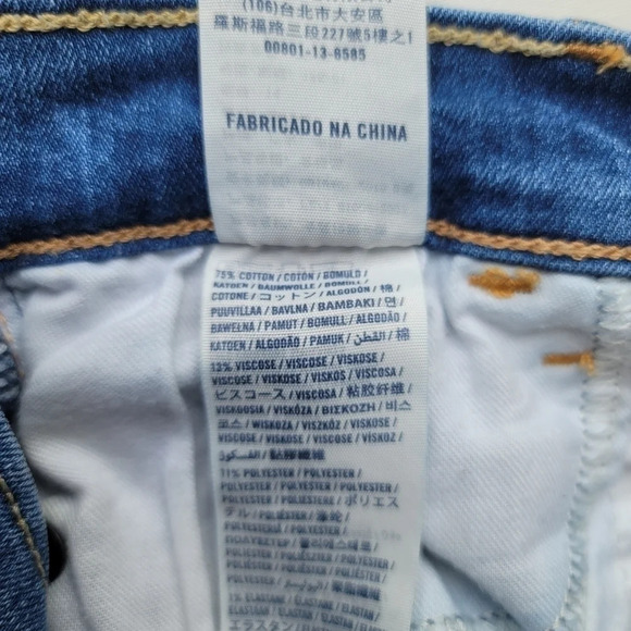 Abercrombie Kids Girls Skinny Leg Denim Pants Blue 26x28 Size 14 - Picture 5 of 13